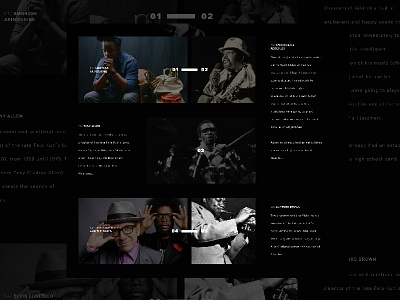 Blue Note Records agency artist clean coffee dark design editorial entertainment flat hustle music type typography ui ux vector web website website animation