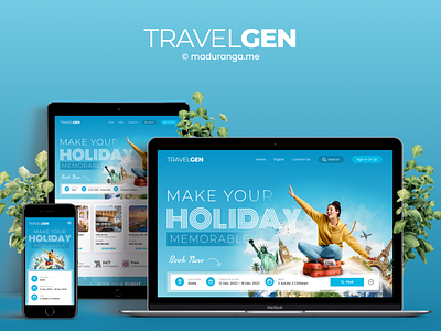 TravelGen Hotels & Flights Booking App booking app flights hotels booking web ui