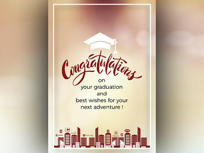 Graduation Wish Card Design