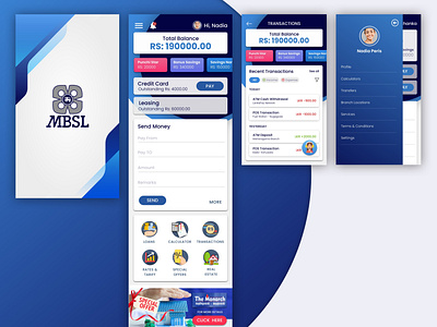Bank App Mobile UI Design bank app mobile ui money app transactions