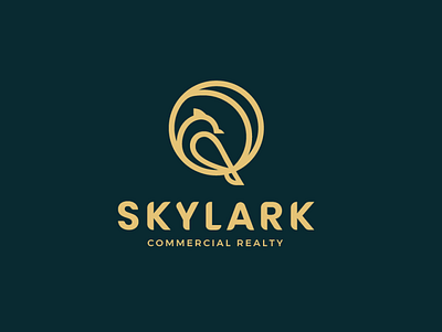 Skylark Logo logo design modern logo skylark