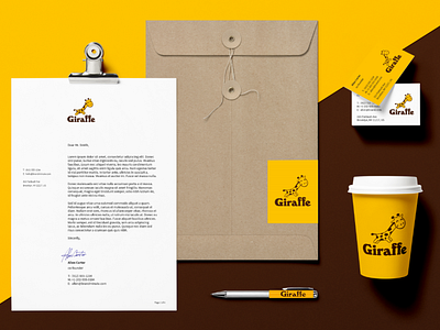 Giraffe stationery