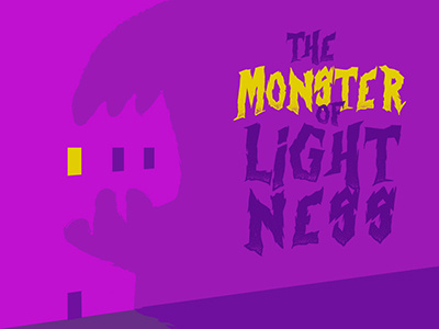 The Monster of Ligth-Ness illustration poster tipography