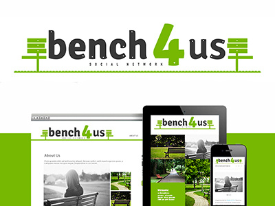 bench4us branding logo social media web design