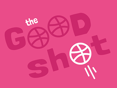 Good Shot dribbble icons illustration tipography