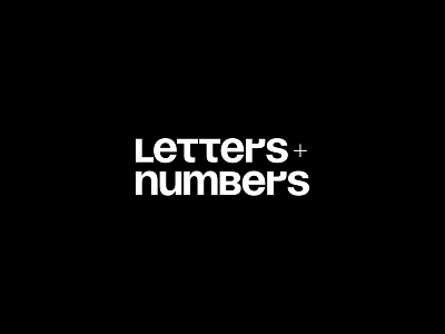 letters + numbers