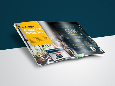 Case Study Design bonzai editorial energy industry infographic intranet magazine office 365 responsive sharepoint