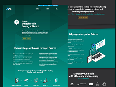 Mediaocean's Prisma Page Re-Design branding branding design graphic design typography ux ux design vector