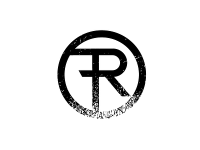 RF Logo apparel blacknwhite grunge rf rugged startup