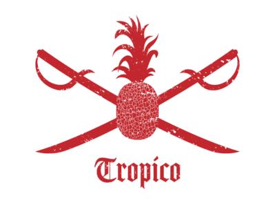 Tropico adobe brand branding design digital digital art entrepreneur entrepreneurship logo marketing pineapple smallbusiness texture vector