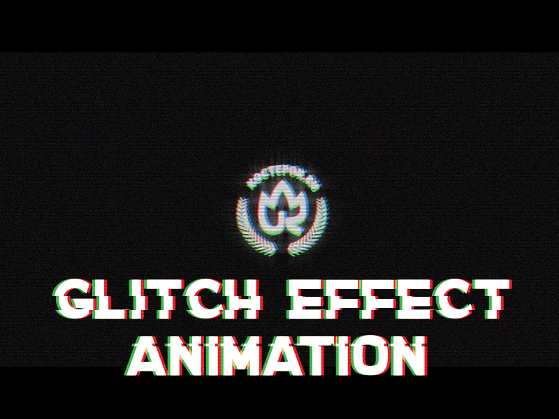 Glitch effect intro animation adobe after effects adobe premiere animation gif animation intro intro design movie