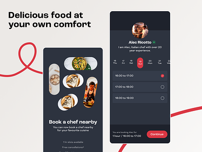 Find a chef nearby - Food App app app design design ui ui ux design ui design ux
