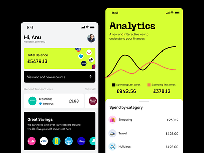 Neostarr - Banking and Analytics app app design design ui ui design ux