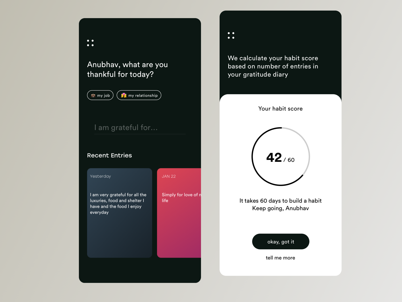 Sprinkle - The Gratitude App by Anubhav on Dribbble