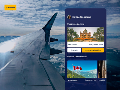 Lufthansa Redesign app app design branding design ui ui ux design ui design ux