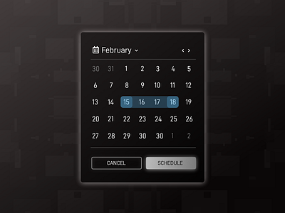 Daily UI Challenge 80/100 Date Picker