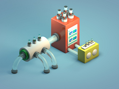 Mini Machines 3d 3d art 3dart 3dartist 3dmodeling 3dsmax blender gameart gamedev illustration lowpoly lowpoly3d