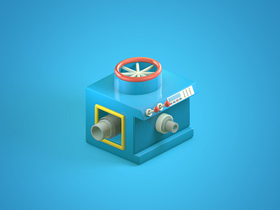 Mini Machine 3d 3d art 3d design 3d modeling graphic design lowpoly modeling