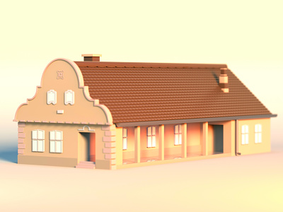 Vojvodina house 3d 3d art 3d illustration 3d modeling animation cineema4d deesigner diorama graphic deesign graphic design illustration modeling motion graphics