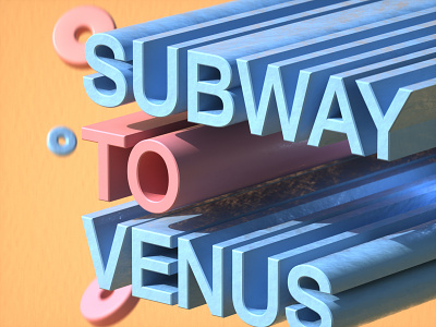 subway to venus 3d 3d art 3d artist 3d illustration 3d modeling design designer graphic design graphic designer graphicdesign illustration modeling