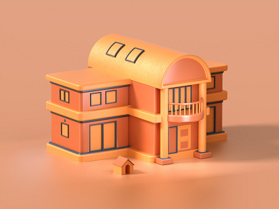 MegaMan: Lan's House Low Poly 3d 3d art 3d artist 3d illustration 3d modeling design designer graphic design graphic designer graphicdesign illustration modeling