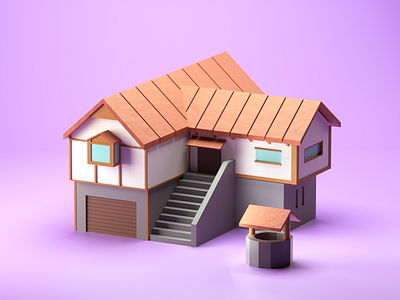 Victorian House 3d 3d modeling 3dart 3dmodeling blender blender3d cinema4d cryptoartist digitalart gamedev gamification illustration illustration isometric lowpoly lowpoly3d lowpolyart nft octane render web illustration