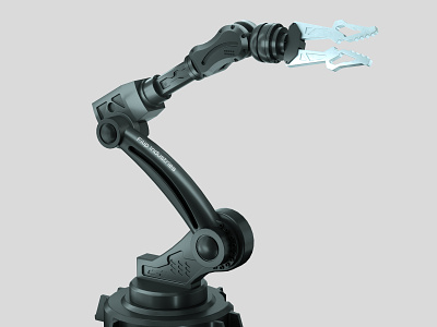 Industrial Robotic Arm 3d 3d art 3d artist 3d illustration 3d modeling composition cyberpunk design graphic design hard surface illustration mech mecha modeling product robot robot arm robotics sci fi sci fi illustration