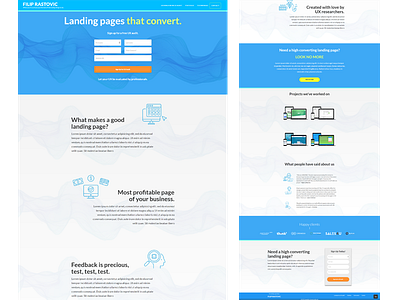 Almost minimal landing page design landingpage minimalism page web