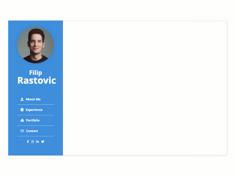 [FREE] Personal Resume Webiste - Material Design Style Inspired