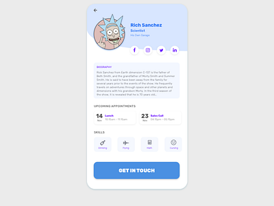 Daily UI 6/100 - User Profile