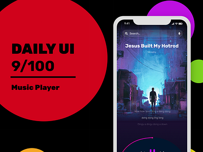 DailyUI 9/100 - Music Player