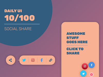 Daily UI 10/100 - Social Share