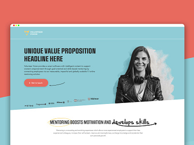 Unbounce Landing Page For B2C Mentoring Startup