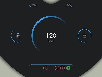 Daily UI Challenge 34/100 - Car UI