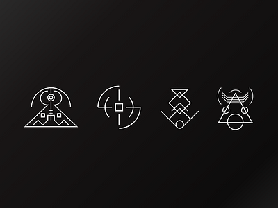 Daily UI 55/100 - Icon Set abstract dailyui dailyui055 dark dark mode illustration ui uiux userinterface ux vector