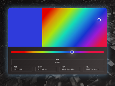 60/100 weird ass color picker dailyui dailyui060 design graphic design graphic designer ui uiux user interface ux