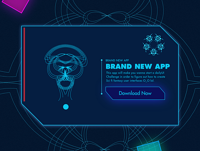 Daily UI 074 Download App app dailyui dailyui074 download app scifi scifi app scifi theme uidesignui ux web web design