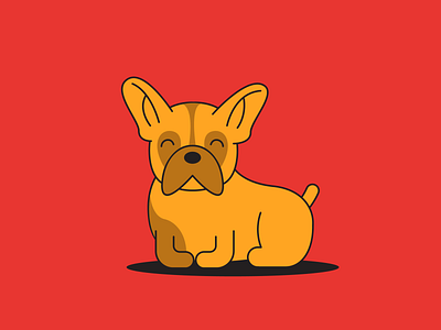 ++ design dog flat icon illustration vector web