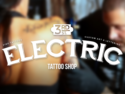 Electric Tattoo Branding branding electric lettering shane brown tattoo
