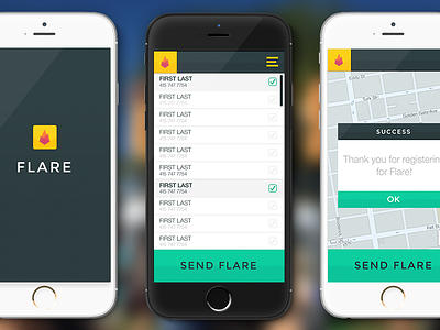 Flare iOS App app apple design flare ios iphone mobile mockup ui