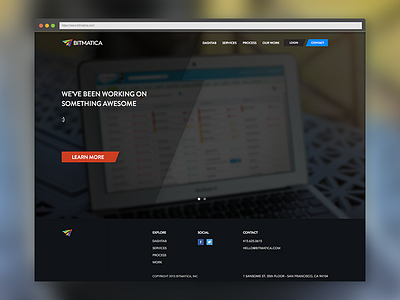 Landing Page for Bitmatica