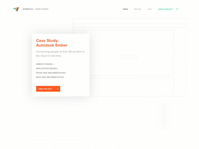 Bitmatica / Homepage Animation animated animation diffused draw landing minimal page portfolio shadow svg white wireframe