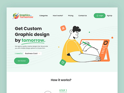 Website Design: Landing Page Design landing page typography ui design vector