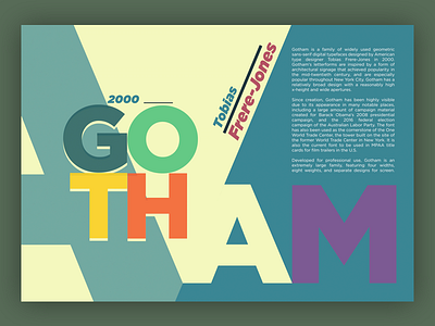 Gotham | Font as design