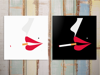 Libs & Smoke | Abstract abstract concept daily design identity illustration libs minimalist smoke vector woman