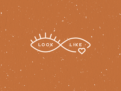 Look&Like eye graphic heart infinite infinity like linear linear design logo logo design logotype logotype design look simple logo