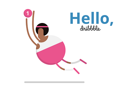 Hello Dribbble debut dribbble flat gravit hello hello dribbble illustration