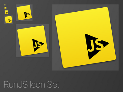 RunJS icon set - Dark application electron figma figmadesign icon icons iconset javascript macosx