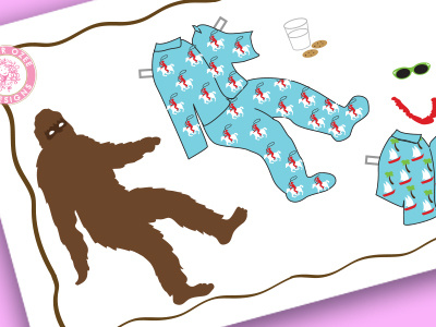 Big Foot Paper Dolls