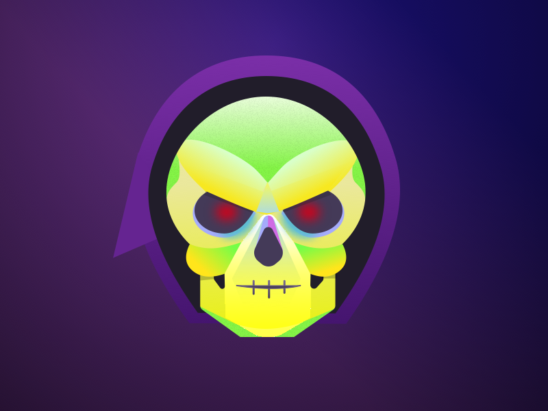 skeletor vector design graphic illustration